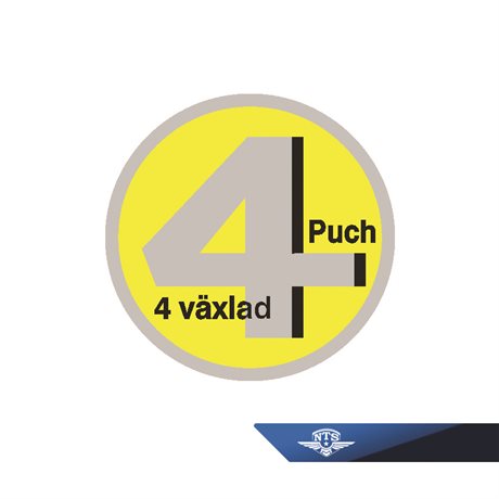 Dekal 4-växlad  Puch