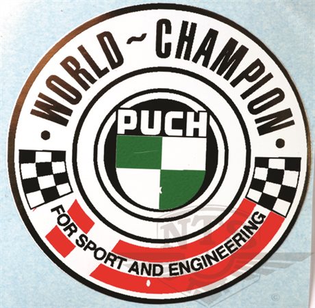 Dekal ”World Champion” (50mm)