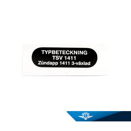 Typskylt ZD30 Kompis