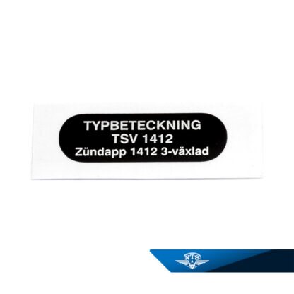 Typskylt KS50 Sport/529, 