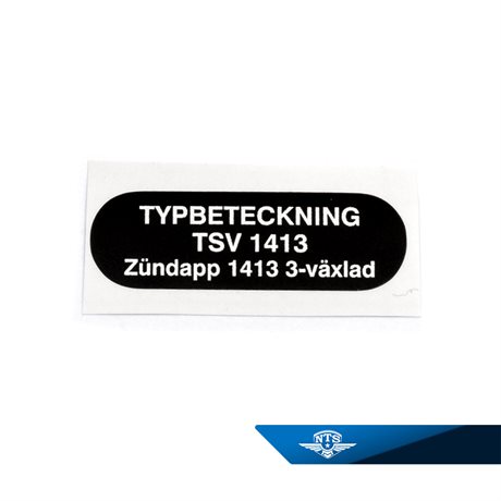 Typskylt KS50 Super Sport/529, 