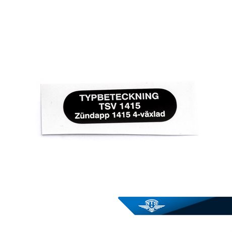 Typskylt CX50 Enduro, 