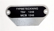 Typskylt MCB 1248