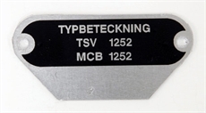 Typskylt MCB 1252