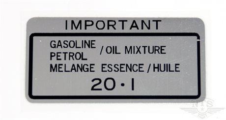 Dekal, oljeblandning FS1 1978-