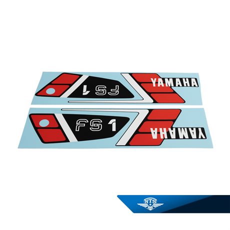 Dekalsats Komplett. För Svart Yamaha FS1