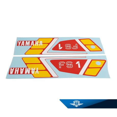 Dekalsats Komplett. För Röd Yamaha FS1