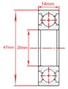 Lager 20X47X14 6204 Nr Suzuki TS