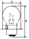 Glödlampa P26S 12V 15W